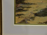 Schilderij meisje in de tuin - afbeelding 2 van  3