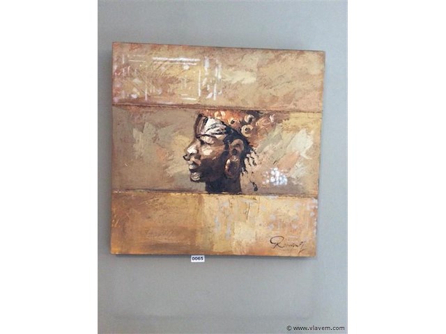 Schilderij op canvan afrikaans - afbeelding 1 van  2