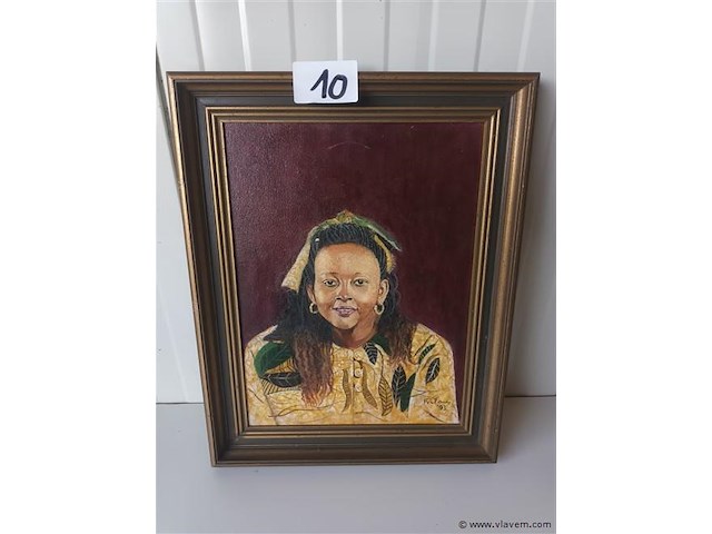 Schilderij op doek. afrikaanse vrouw - afbeelding 1 van  4