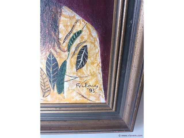 Schilderij op doek. afrikaanse vrouw - afbeelding 3 van  4