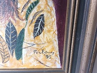 Schilderij op doek. afrikaanse vrouw - afbeelding 3 van  4