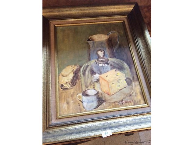 Schilderij op doek getekend - afbeelding 1 van  2