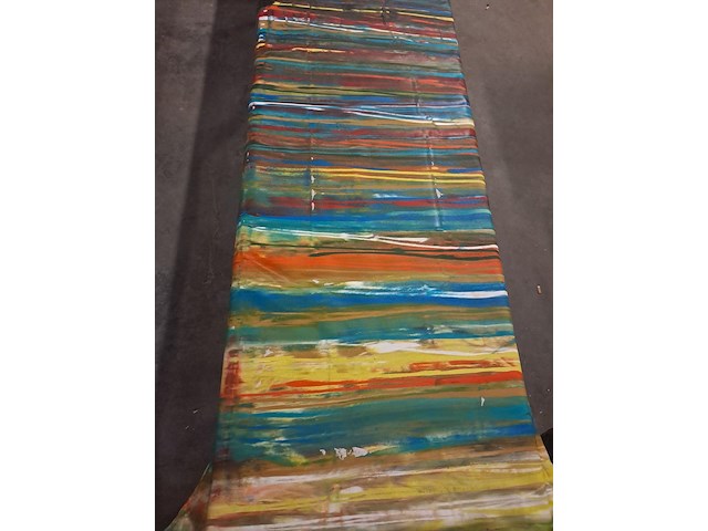 Schilderij op doek,kunstenaar joan llaverias b 1950 mm h 800 mm handgesigneerd herkomst spanje - afbeelding 1 van  3