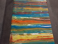 Schilderij op doek,kunstenaar joan llaverias b 1950 mm h 800 mm handgesigneerd herkomst spanje - afbeelding 1 van  3