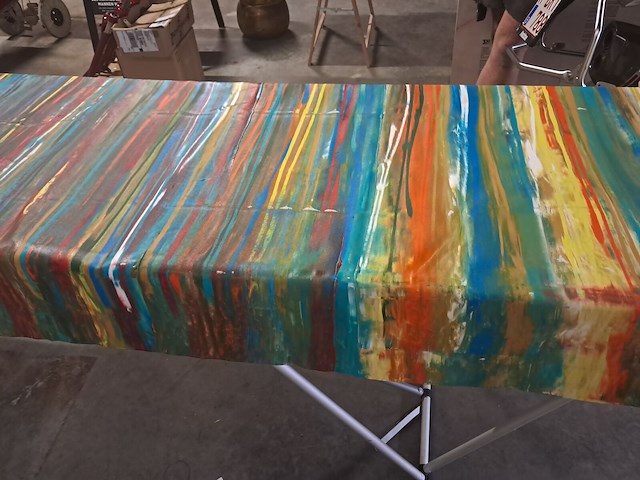 Schilderij op doek,kunstenaar joan llaverias b 1950 mm h 800 mm handgesigneerd herkomst spanje - afbeelding 2 van  3