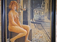 Schilderij op hout in kader - afbeelding 1 van  1