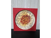 Schilderij op houtwerk