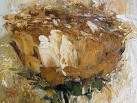 Schilderij oranje gele bloem ii - afbeelding 5 van  6