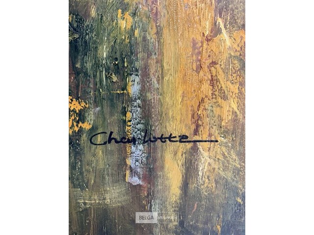 Schilderij oranje gele bloem ii - afbeelding 6 van  6