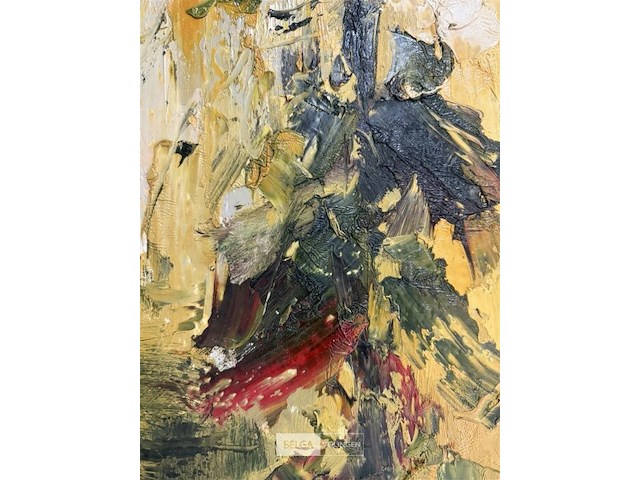 Schilderij oranje gele bloem ii - afbeelding 4 van  6