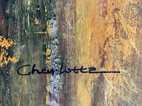 Schilderij oranje gele bloem ii - afbeelding 6 van  6