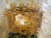 Schilderij oranje gele bloem ii - afbeelding 3 van  6