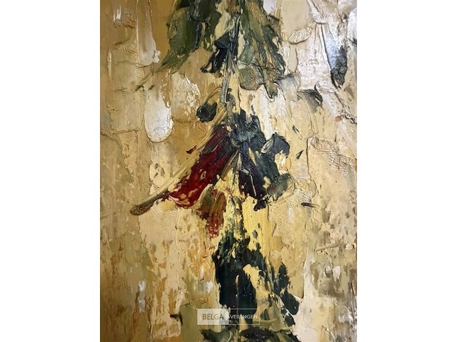 Schilderij oranje gele bloem ii - afbeelding 4 van  6