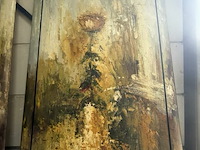 Schilderij oranje gele bloem ii - afbeelding 1 van  6