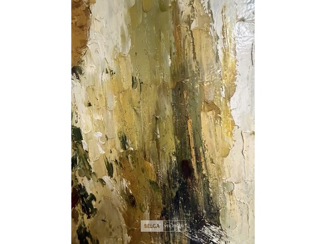 Schilderij oranje gele bloem ii - afbeelding 5 van  6