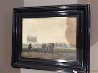 Schilderij paarden doek getekend - afbeelding 1 van  3