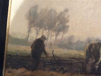 Schilderij paarden doek getekend - afbeelding 3 van  3