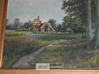 Schilderij peskens 1905 landelijk tafereel - afbeelding 2 van  4