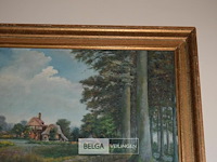 Schilderij peskens 1905 landelijk tafereel - afbeelding 4 van  4