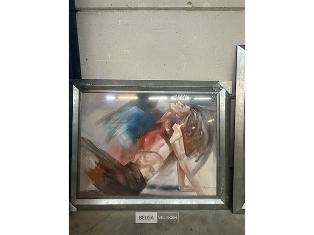 Schilderij red shirt - afbeelding 1 van  1