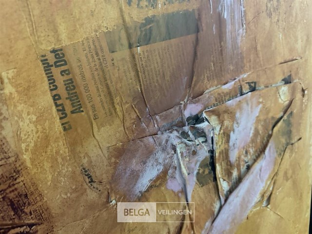 Schilderij rode zon - afbeelding 3 van  4