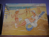 Schilderij strand - afbeelding 1 van  2