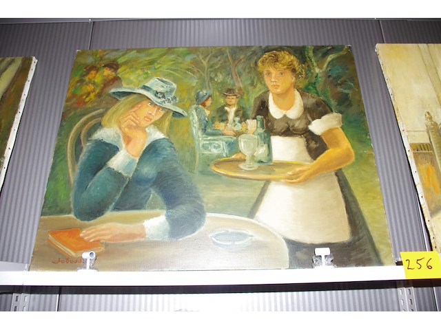 Schilderij terrasje - afbeelding 1 van  2
