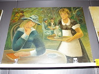 Schilderij terrasje - afbeelding 1 van  2