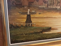 Schilderij voorstellende riverzicht - afbeelding 2 van  6