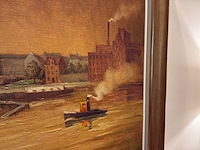 Schilderij voorstellende riverzicht - afbeelding 5 van  6