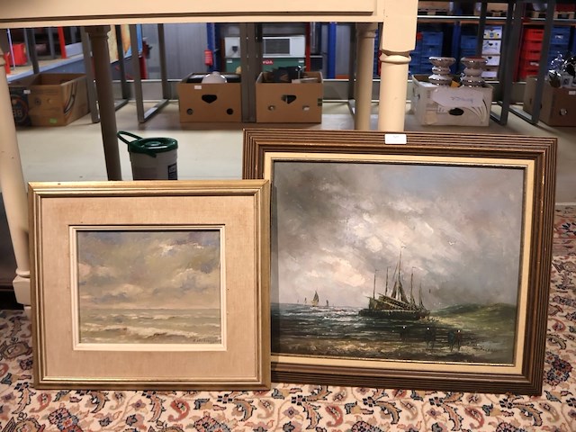 Schilderij zee (x2) - afbeelding 1 van  8