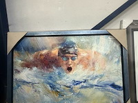 Schilderij zwemmer - afbeelding 1 van  5