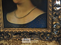 Schilderwerk met goudkleurige kader - afbeelding 3 van  5