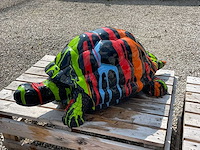 Schildpad h48cm x l110cm black trash - afbeelding 2 van  2
