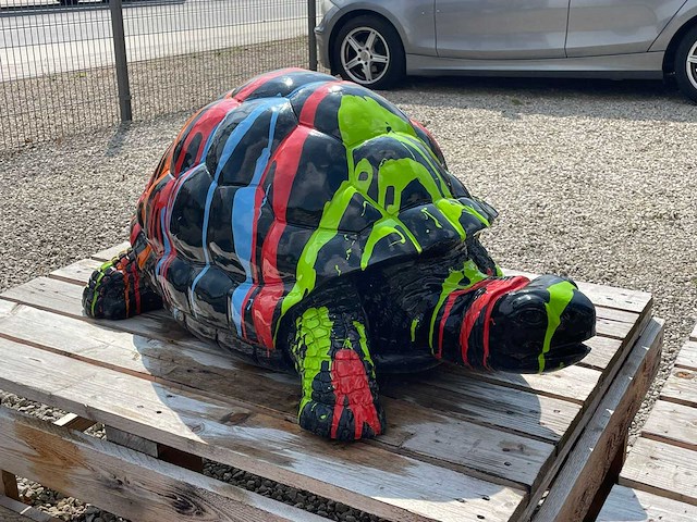Schildpad h48cm x l110cm black trash - afbeelding 1 van  3