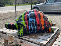 Schildpad h48cm x l110cm black trash - afbeelding 2 van  3