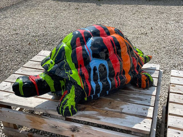 Schildpad h48cm x l110cm black trash - afbeelding 3 van  3