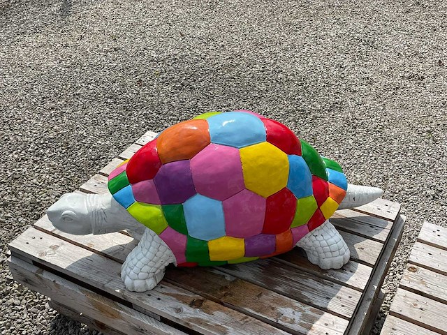 Schildpad h48cm x l110cm multicolor - afbeelding 2 van  3