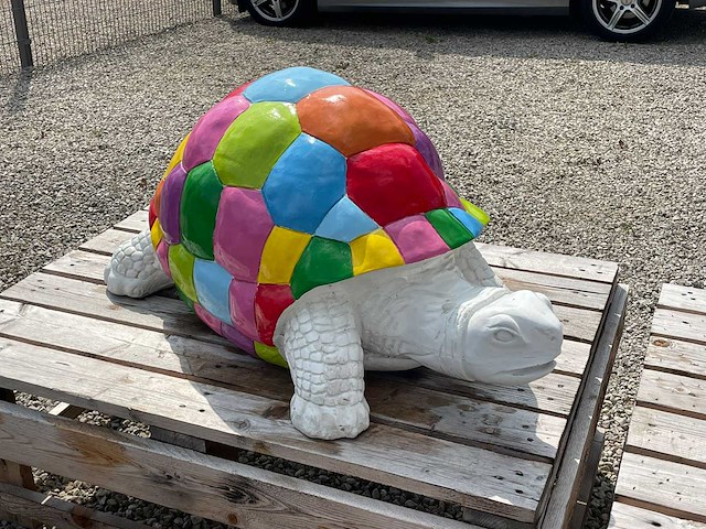 Schildpad h48cm x l110cm multicolor - afbeelding 1 van  3