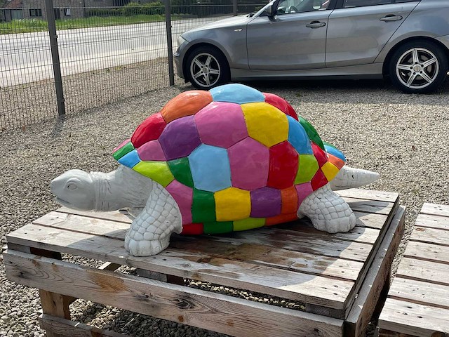 Schildpad h48cm x l110cm multicolor - afbeelding 2 van  3