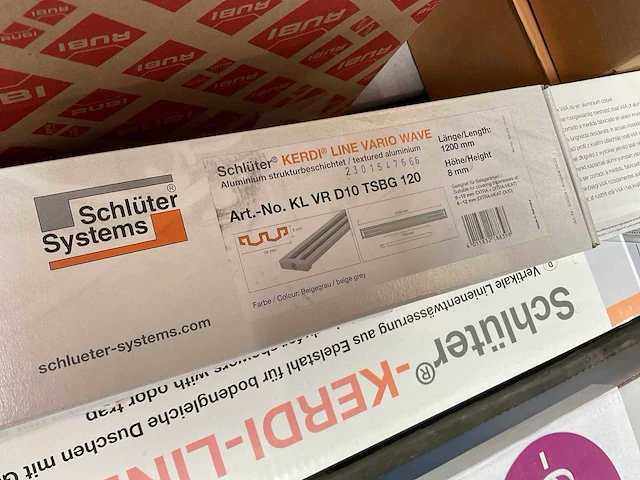 Schlüter, filoform douchedrains, afdichtingssystemen, kit - afbeelding 3 van  7