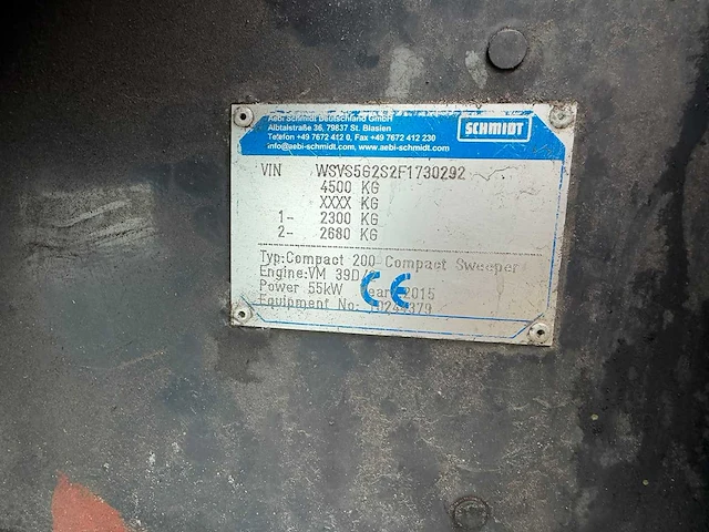 Schmidt - 2015 - compact 200 - straatveegmachine - afbeelding 21 van  24