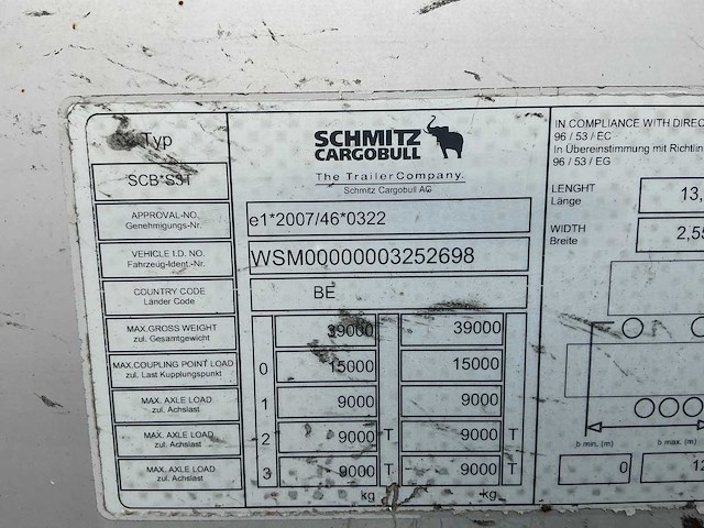 Schmitz cargobull scb-s3t oplegger - afbeelding 3 van  12
