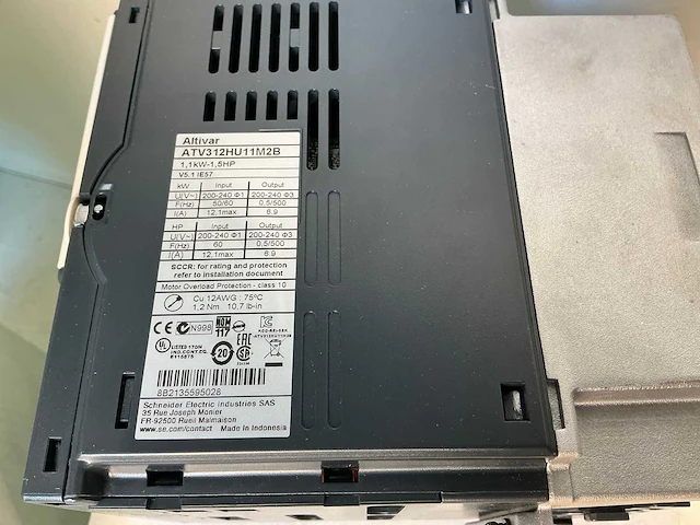 Schneider altivar312 atv312hu11m2b frequentieregelaar (4x) - afbeelding 9 van  9