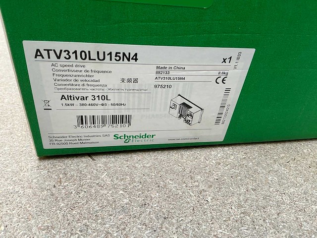 Schneider atv310lu15n4 frequentieregelaar - afbeelding 5 van  5