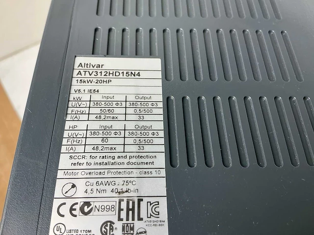 Schneider atv312hd15n4 frequentieregelaar - afbeelding 5 van  5