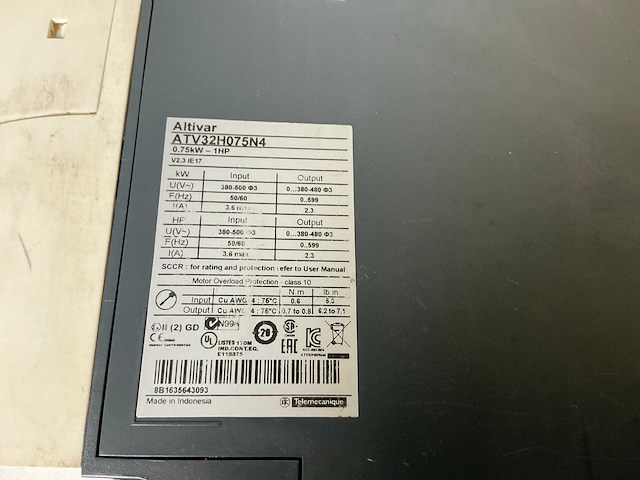 Schneider atv32h075n4 frequentieregelaar (2x) - afbeelding 9 van  9