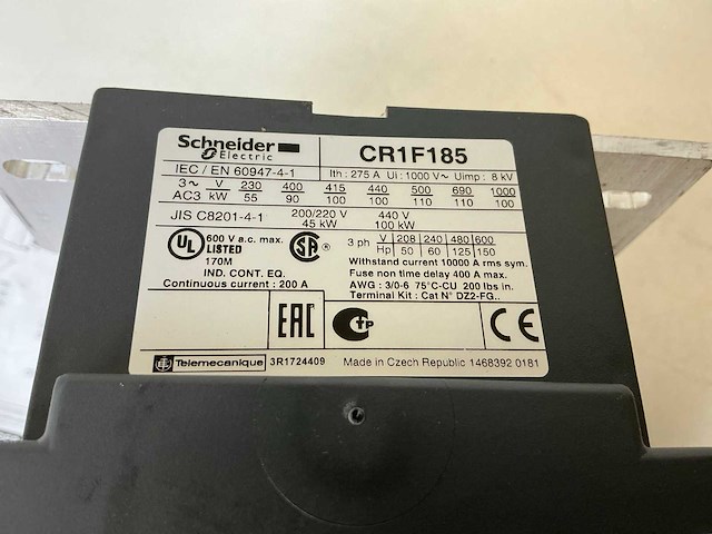 Schneider cr1 f185f7 contactor (2x) - afbeelding 9 van  9