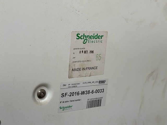 Schneider electric middenspanningsschekelinstallatie (ring main unit, rmu) rm6-s600-4f overig elektra toebehoren - afbeelding 20 van  24