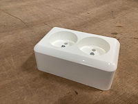 Schneider electric stopcontact opbouw polarwit (10x) - afbeelding 1 van  4